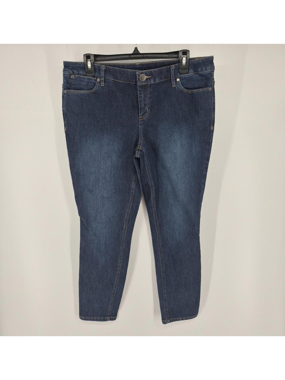 Christopher & Banks Petite Slim Blue Jeans Women's Size 10P Stretch Ankle Denim